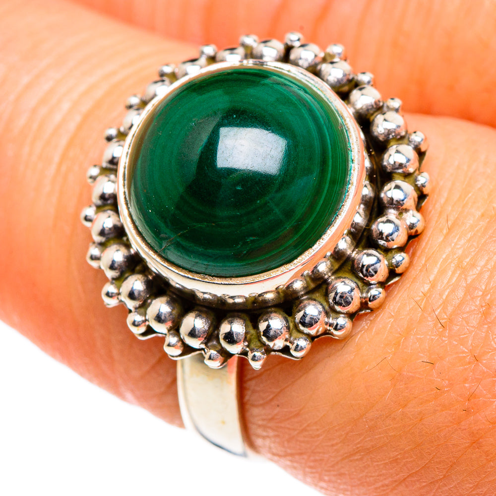 Malachite Rings handcrafted by Anasilvercos - RING84632