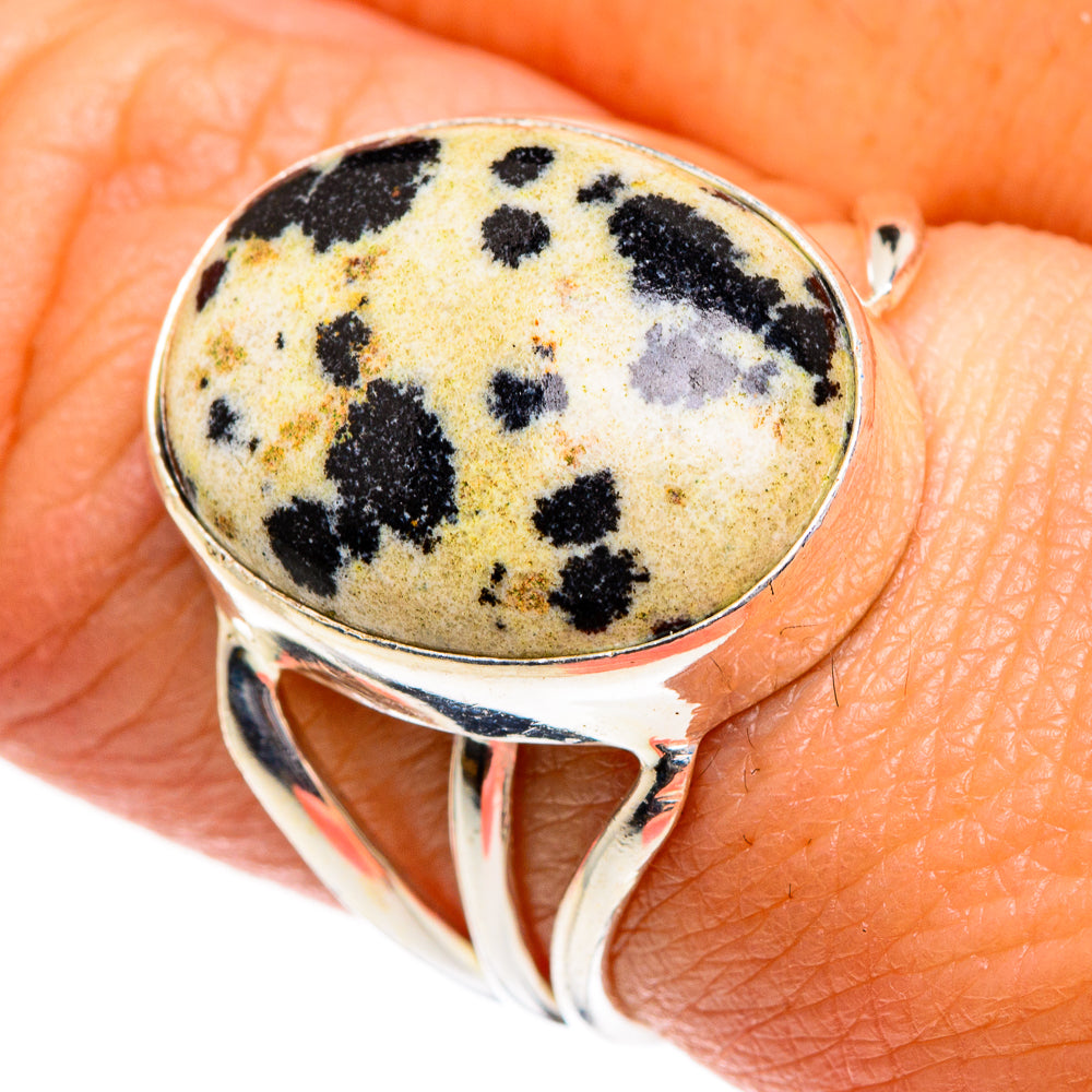 Dalmatian Jasper Rings handcrafted by Anasilvercos - RING84638