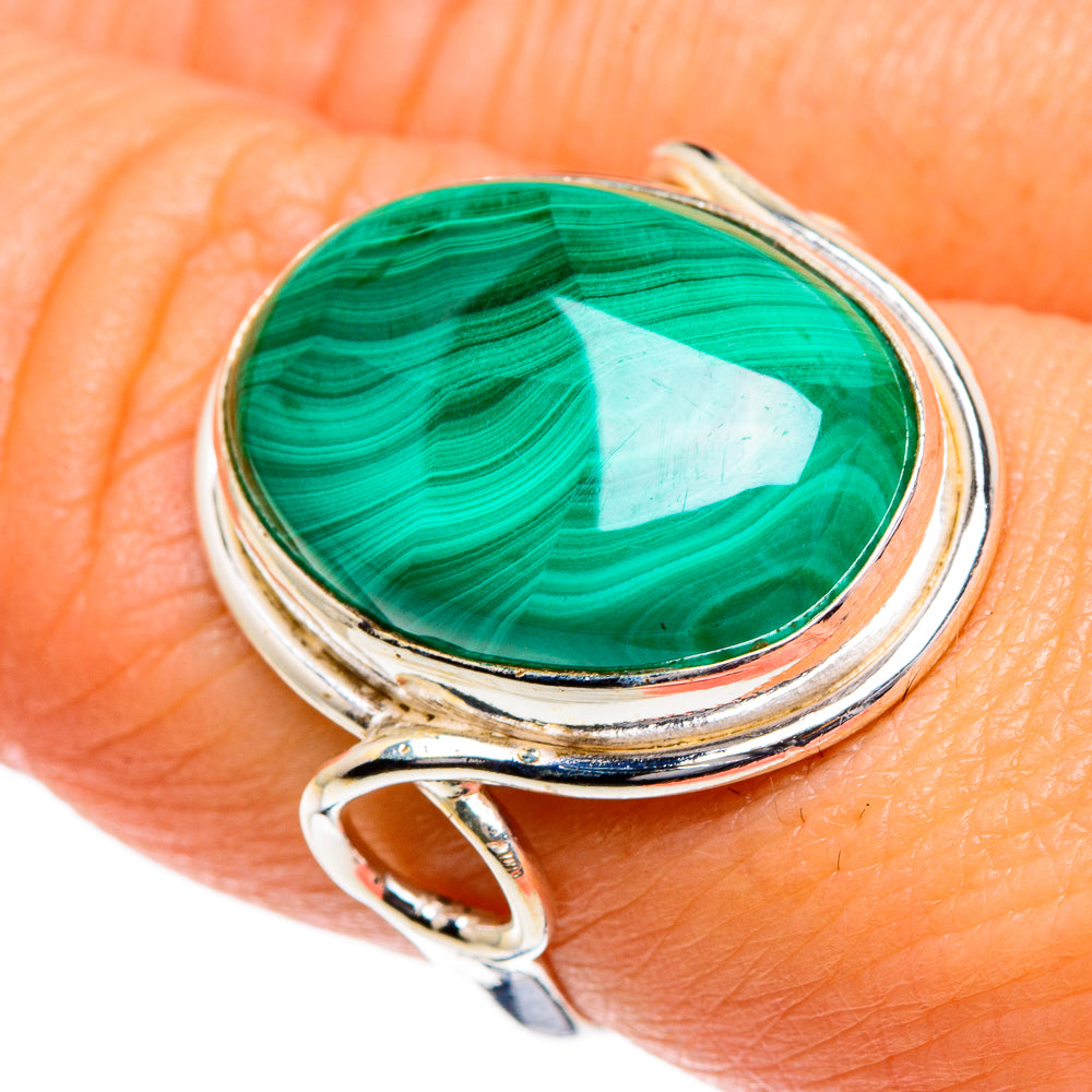 Malachite Rings handcrafted by Anasilvercos - RING84669