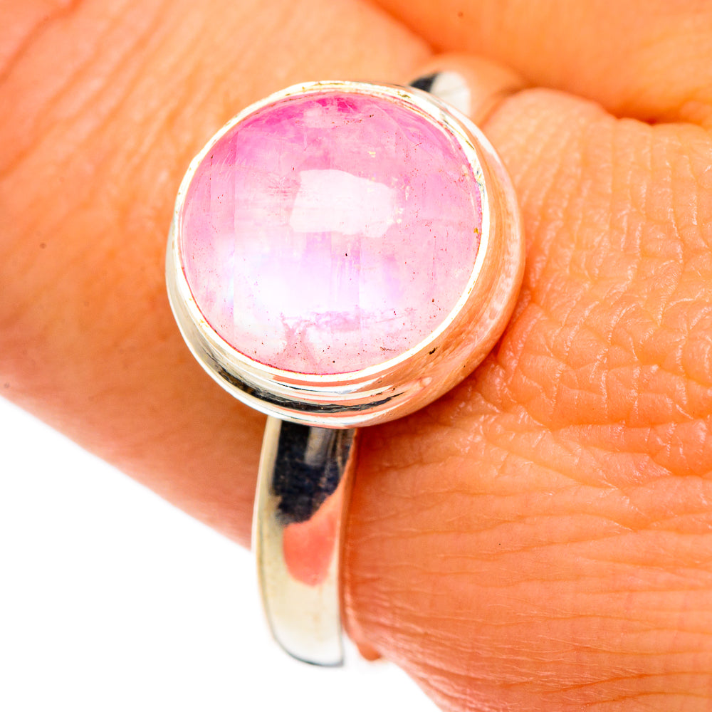 Pink Moonstone Rings handcrafted by Anasilvercos - RING84684