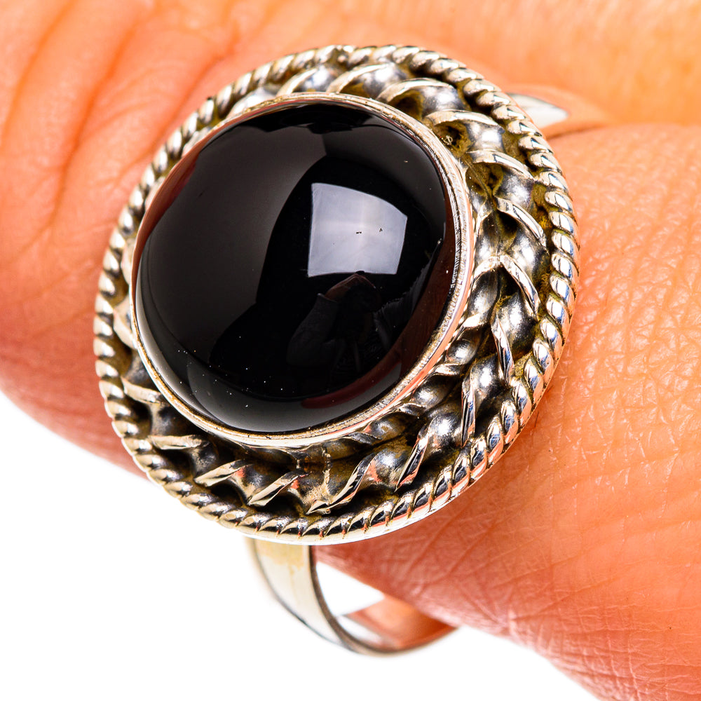 Black Onyx Rings handcrafted by Anasilvercos - RING84689
