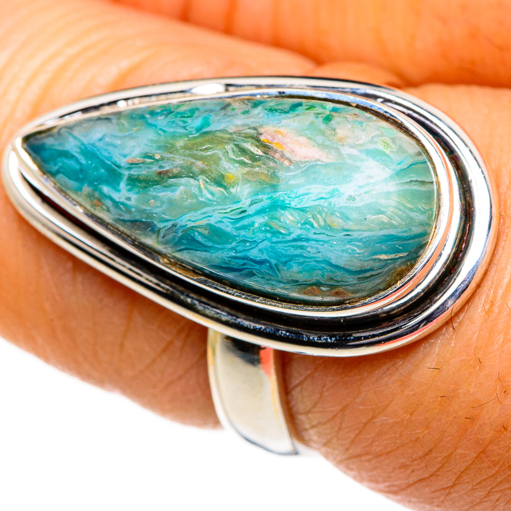 Peruvian Opal Rings handcrafted by Anasilvercos - RING84701