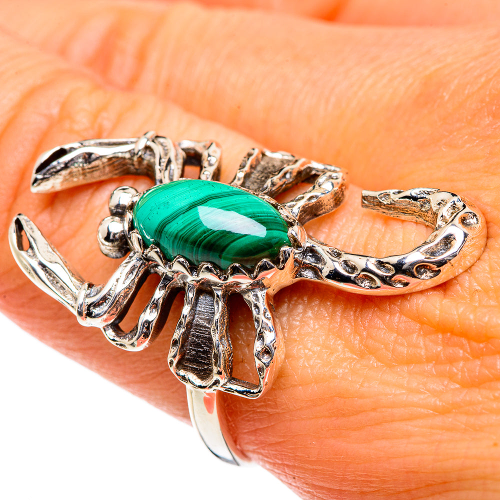 Malachite Rings handcrafted by Anasilvercos - RING84704