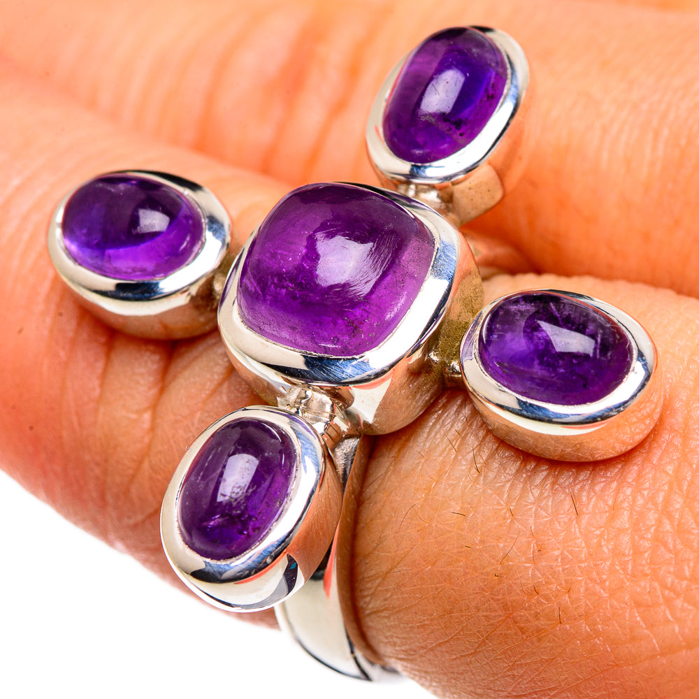 Amethyst Rings handcrafted by Anasilvercos - RING84737