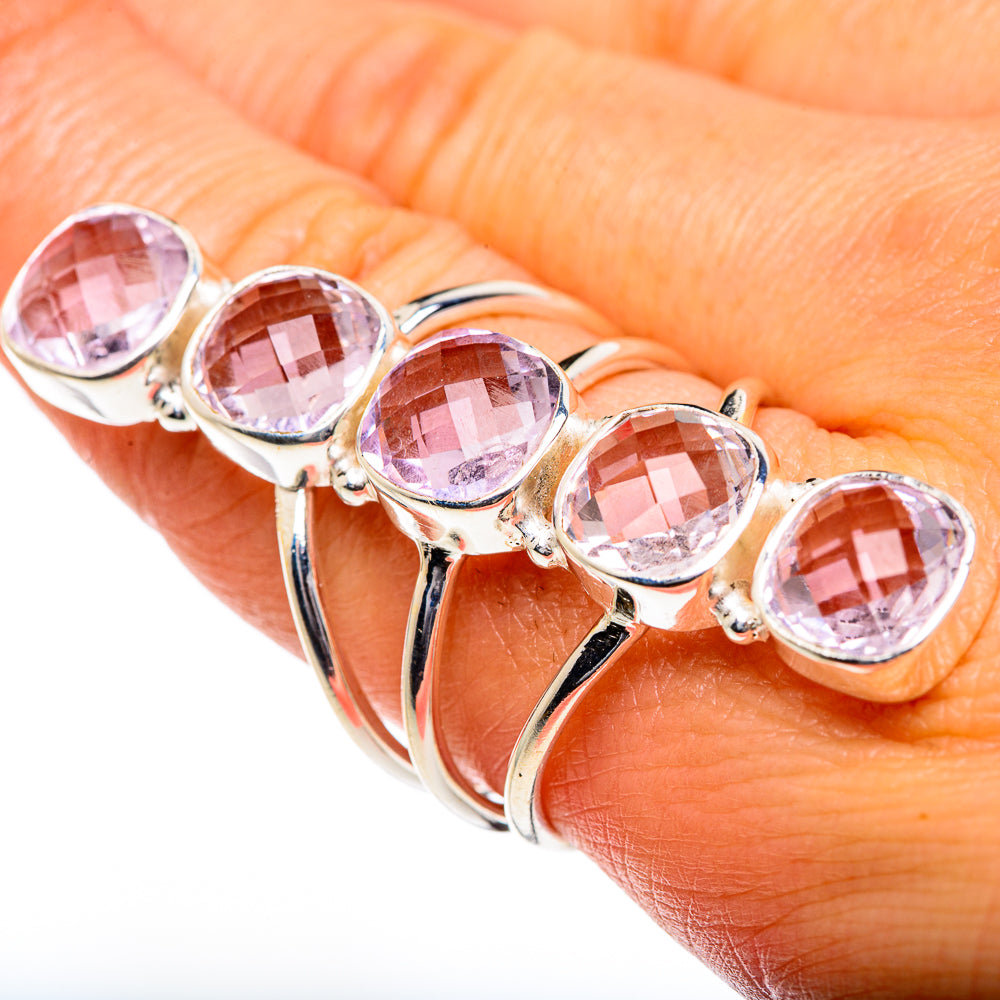 Kunzite Rings handcrafted by Anasilvercos - RING84763