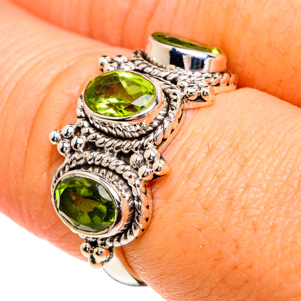 Peridot Rings handcrafted by Anasilvercos - RING84790