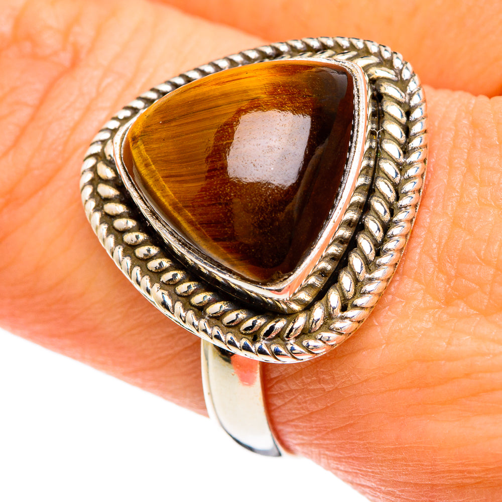 Tiger Eye Rings handcrafted by Anasilvercos - RING84796