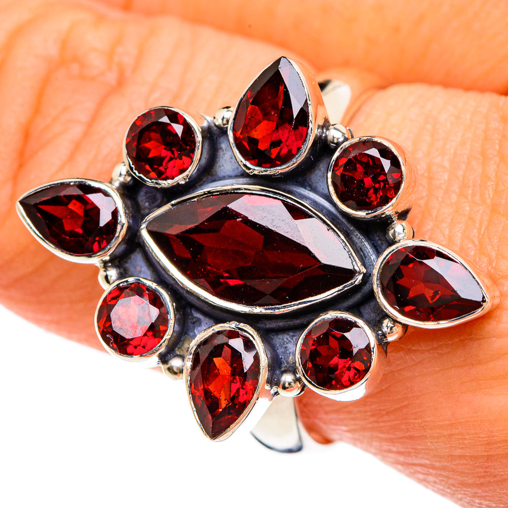 Garnet Rings handcrafted by Anasilvercos - RING84808