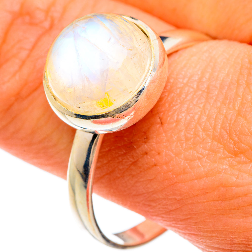 Yellow Moonstone Rings handcrafted by Anasilvercos - RING84828