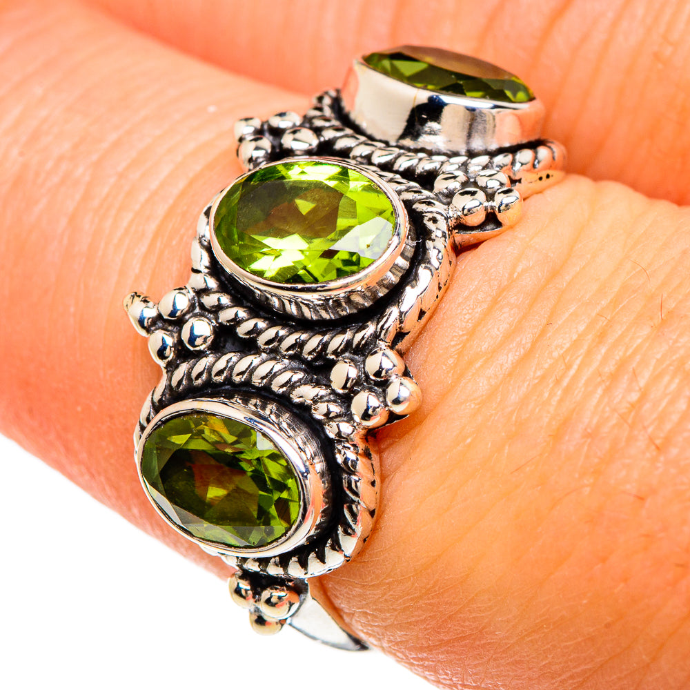 Peridot Rings handcrafted by Anasilvercos - RING84843