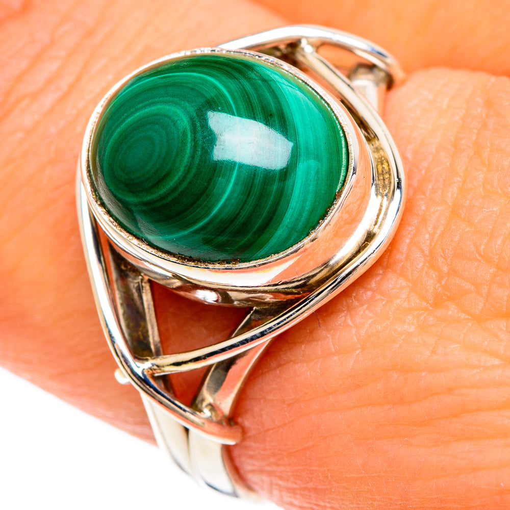 Malachite Rings handcrafted by Anasilvercos - RING84844