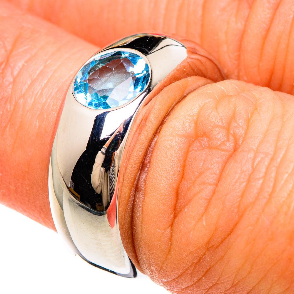 Blue Topaz Rings handcrafted by Anasilvercos - RING84886