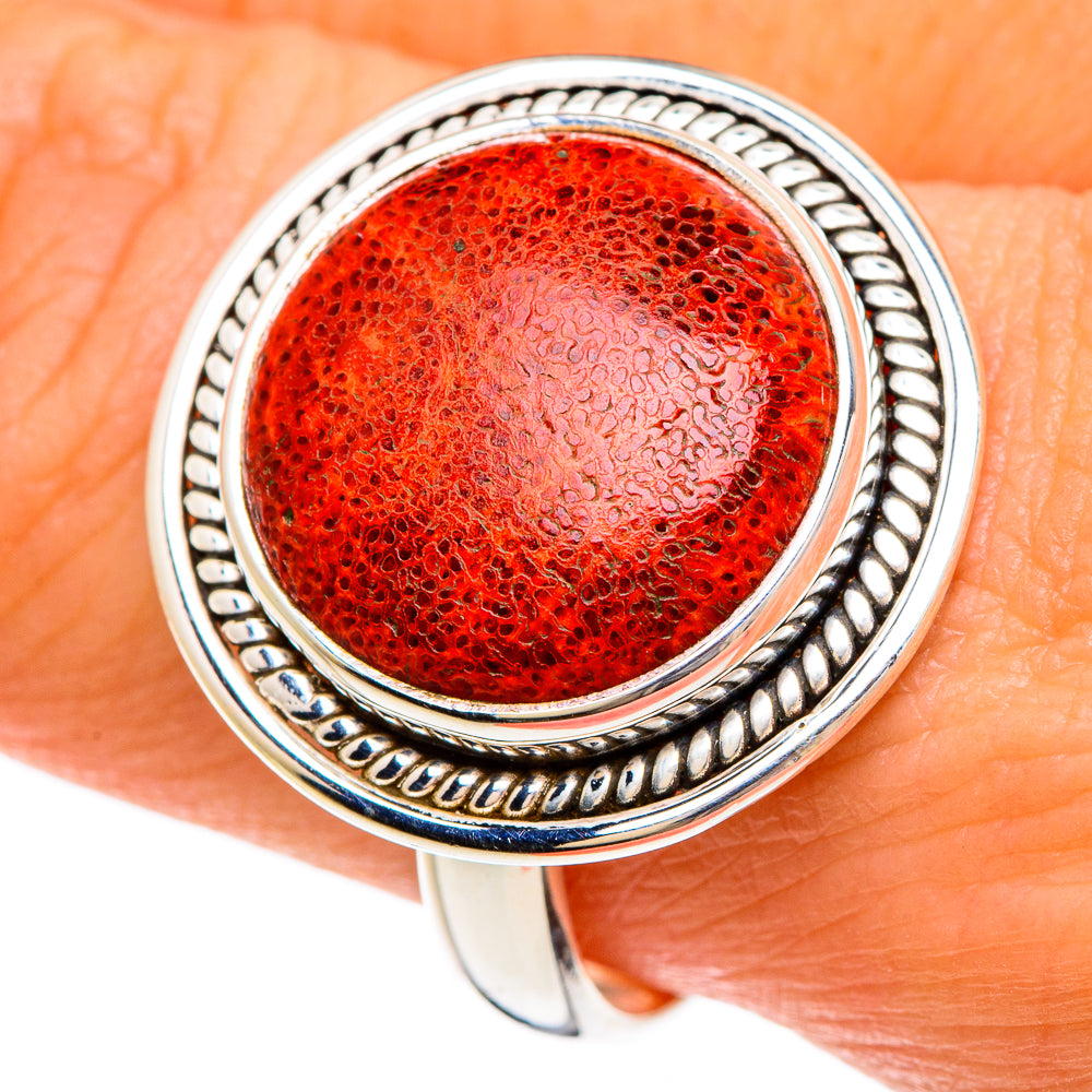 Sponge Coral Rings handcrafted by Anasilvercos - RING84898