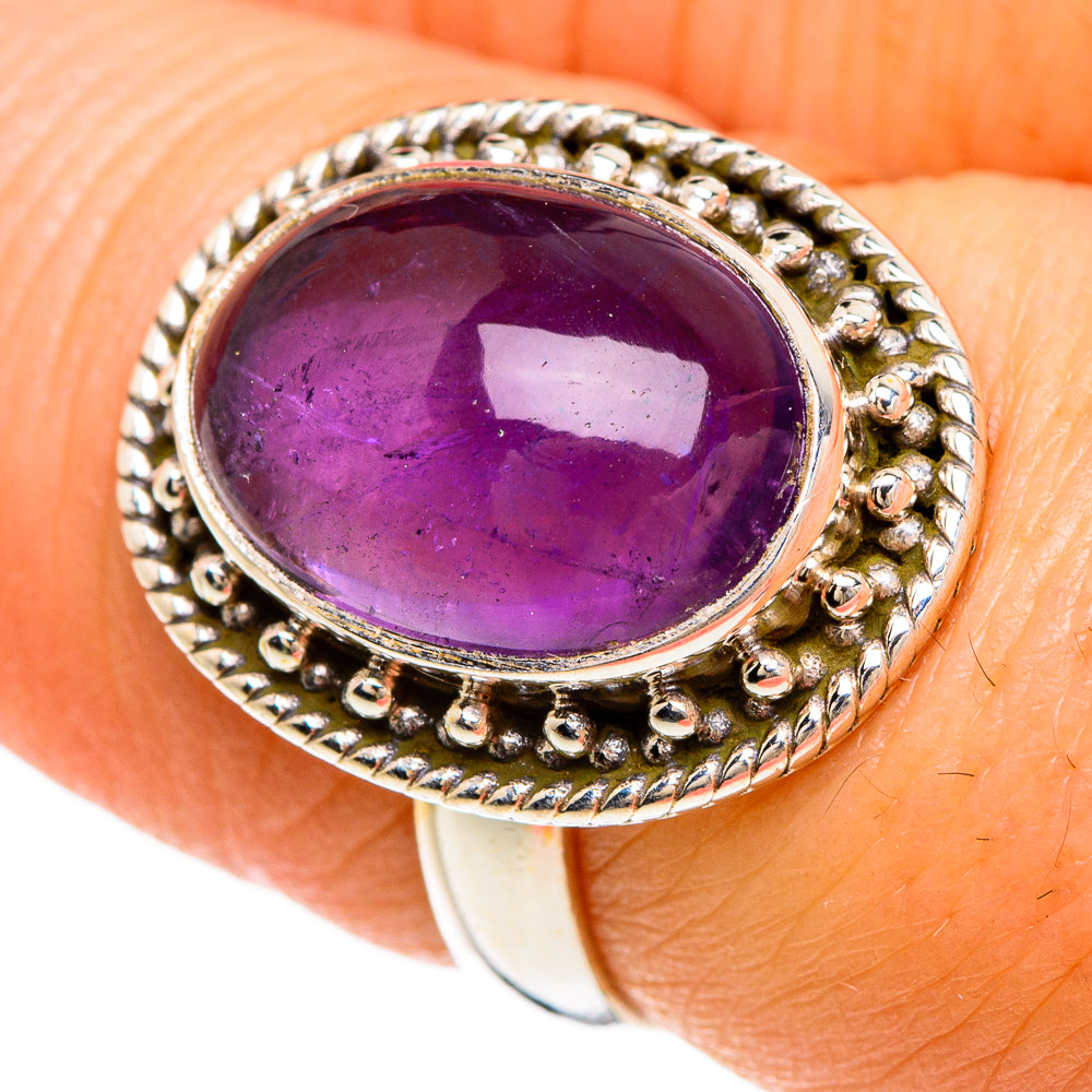 Amethyst Rings handcrafted by Anasilvercos - RING84909