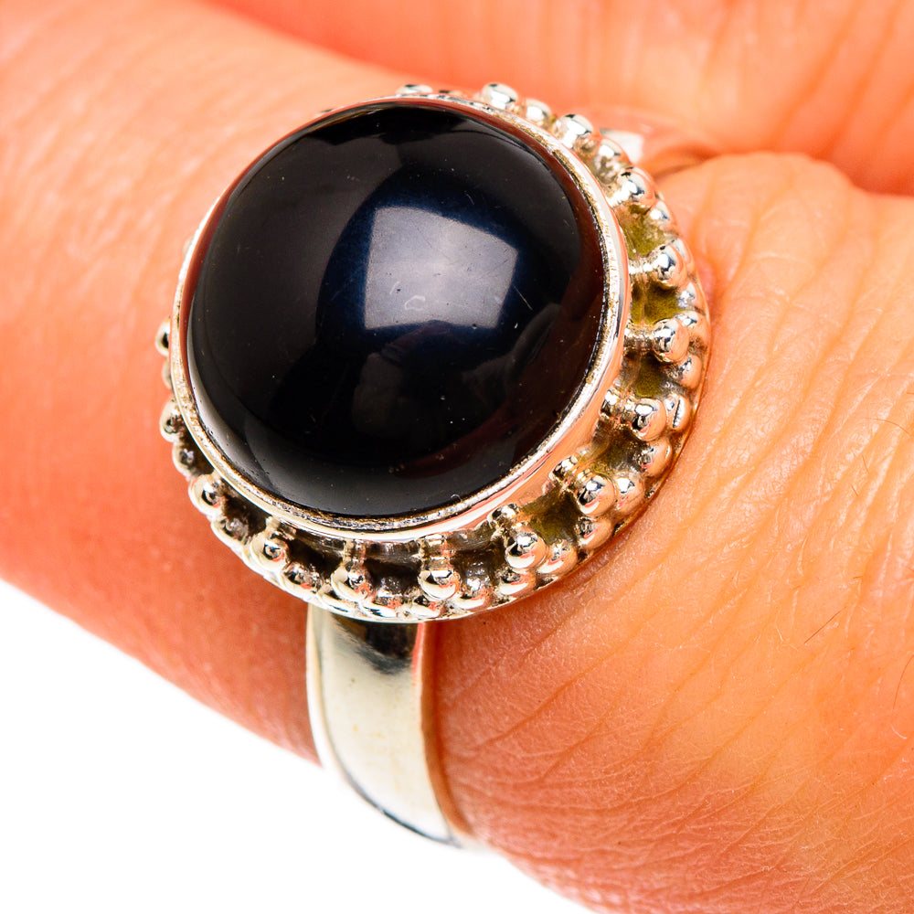 Black Onyx Rings handcrafted by Anasilvercos - RING84915