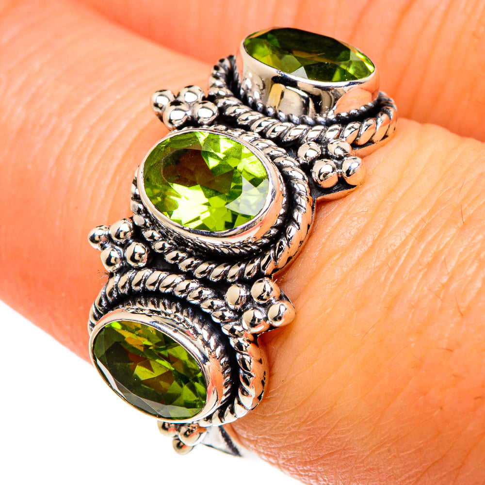 Peridot Rings handcrafted by Anasilvercos - RING84937
