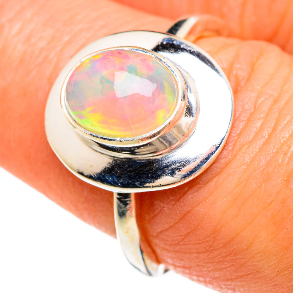 Ethiopian Opal Rings handcrafted by Anasilvercos - RING84965