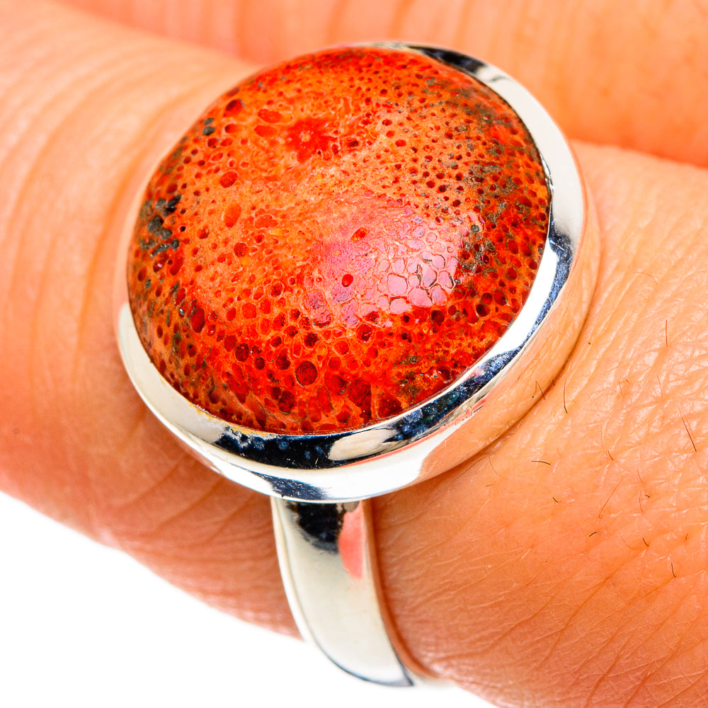 Sponge Coral Rings handcrafted by Anasilvercos - RING84990