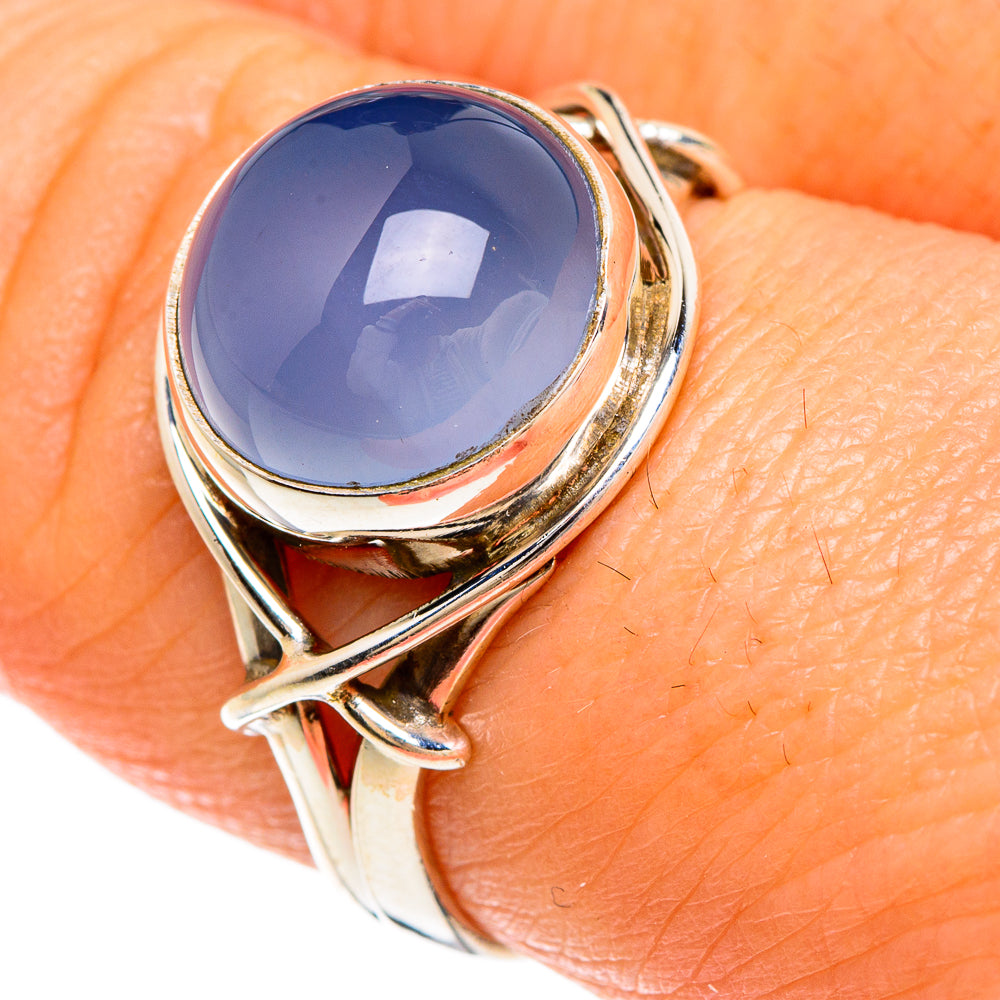 Chalcedony Rings handcrafted by Anasilvercos - RING85015