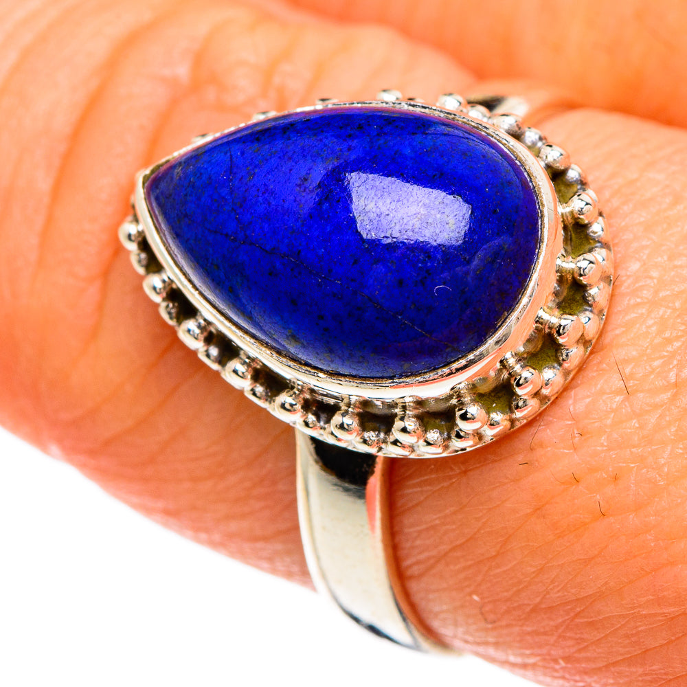 Lapis Lazuli Rings handcrafted by Anasilvercos - RING85016