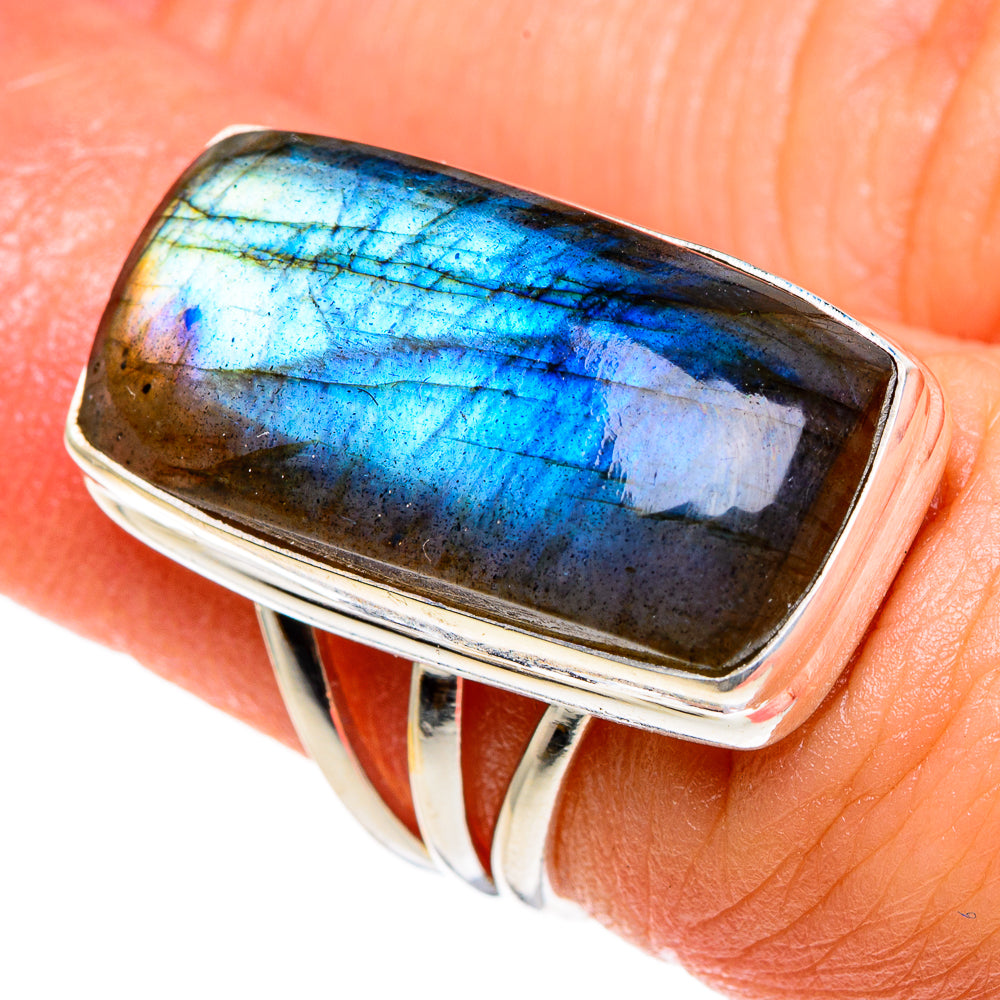 Labradorite Rings handcrafted by Anasilvercos - RING85091