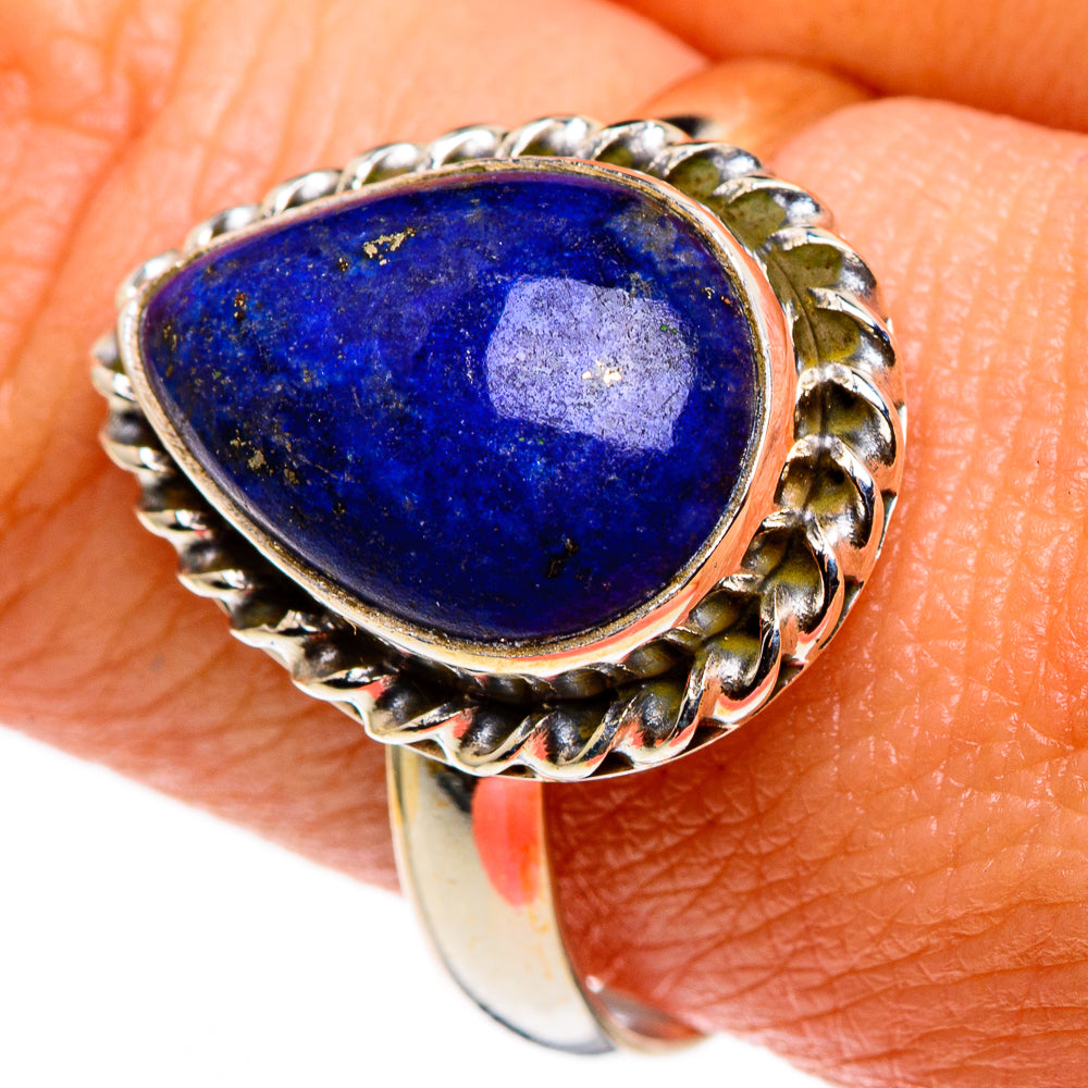 Lapis Lazuli Rings handcrafted by Anasilvercos - RING85096