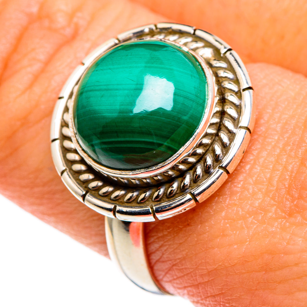 Malachite Rings handcrafted by Anasilvercos - RING85100