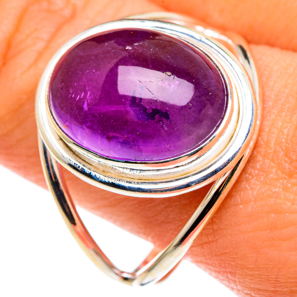 Amethyst Rings handcrafted by Anasilvercos - RING85116