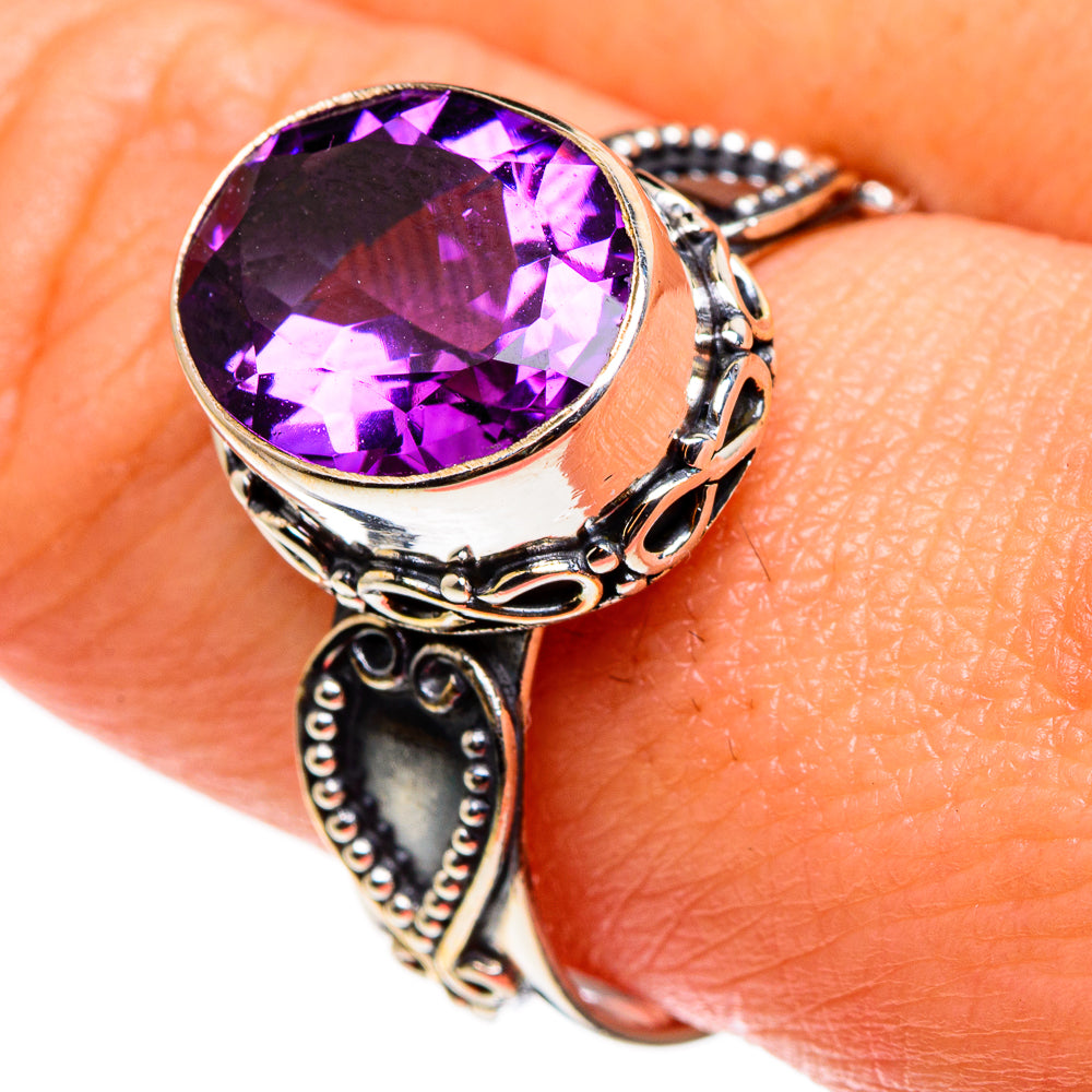 Amethyst Rings handcrafted by Anasilvercos - RING85118