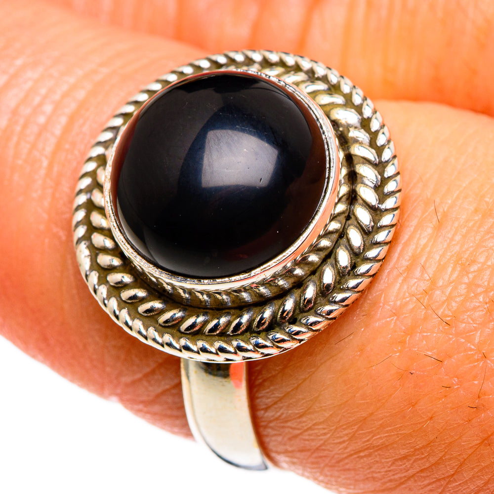 Black Onyx Rings handcrafted by Anasilvercos - RING85124