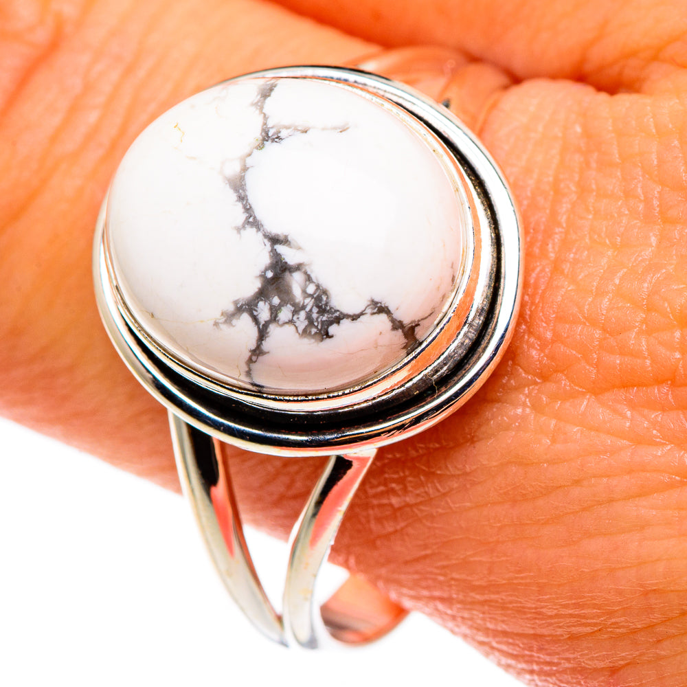 Howlite Rings handcrafted by Anasilvercos - RING85130