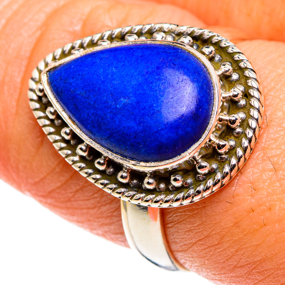 Lapis Lazuli Rings handcrafted by Anasilvercos - RING85140