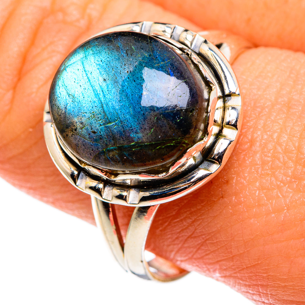 Labradorite Rings handcrafted by Anasilvercos - RING85145