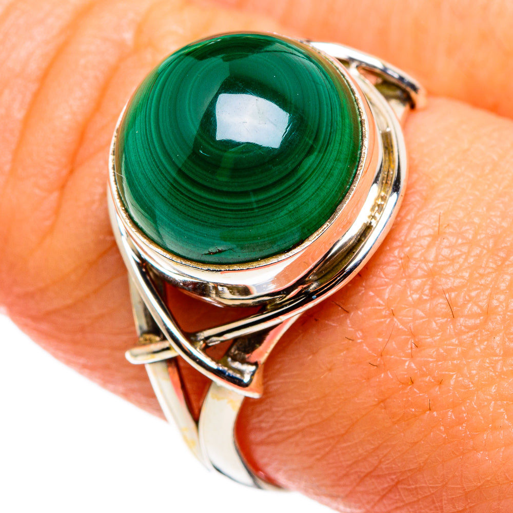 Malachite Rings handcrafted by Anasilvercos - RING85147