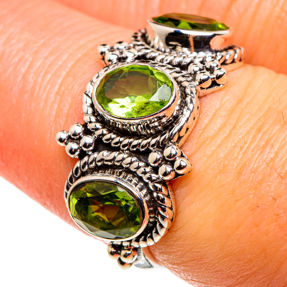 Peridot Rings handcrafted by Anasilvercos - RING85149