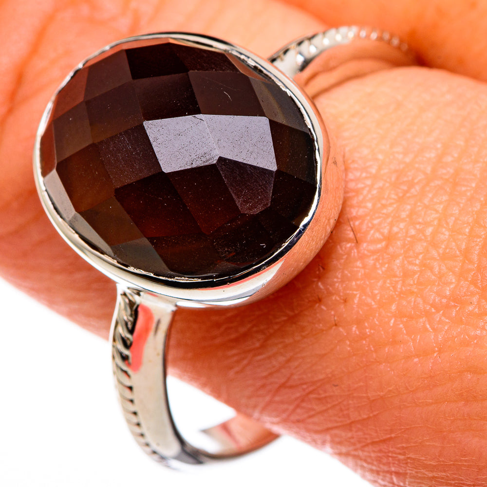 Smoky Quartz Rings handcrafted by Anasilvercos - RING85151