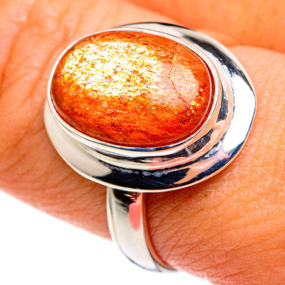 Sunstone Rings handcrafted by Anasilvercos - RING85157