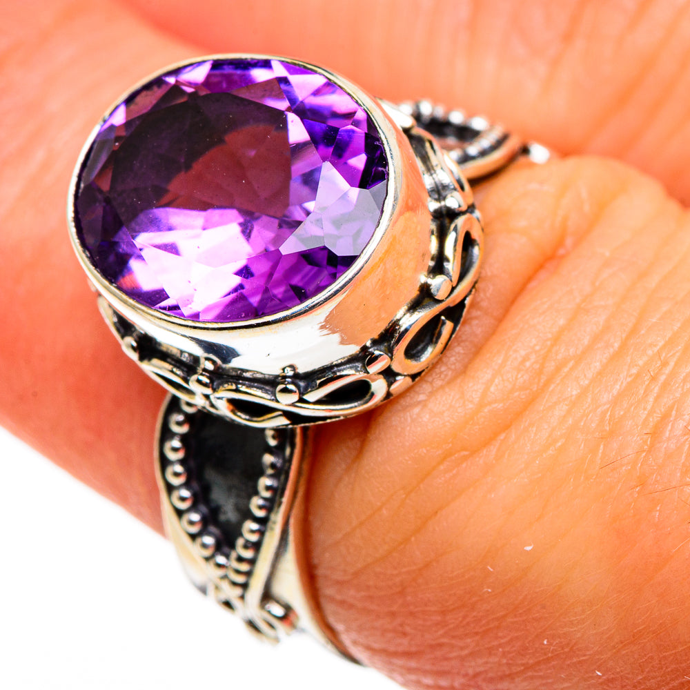 Amethyst Rings handcrafted by Anasilvercos - RING85166