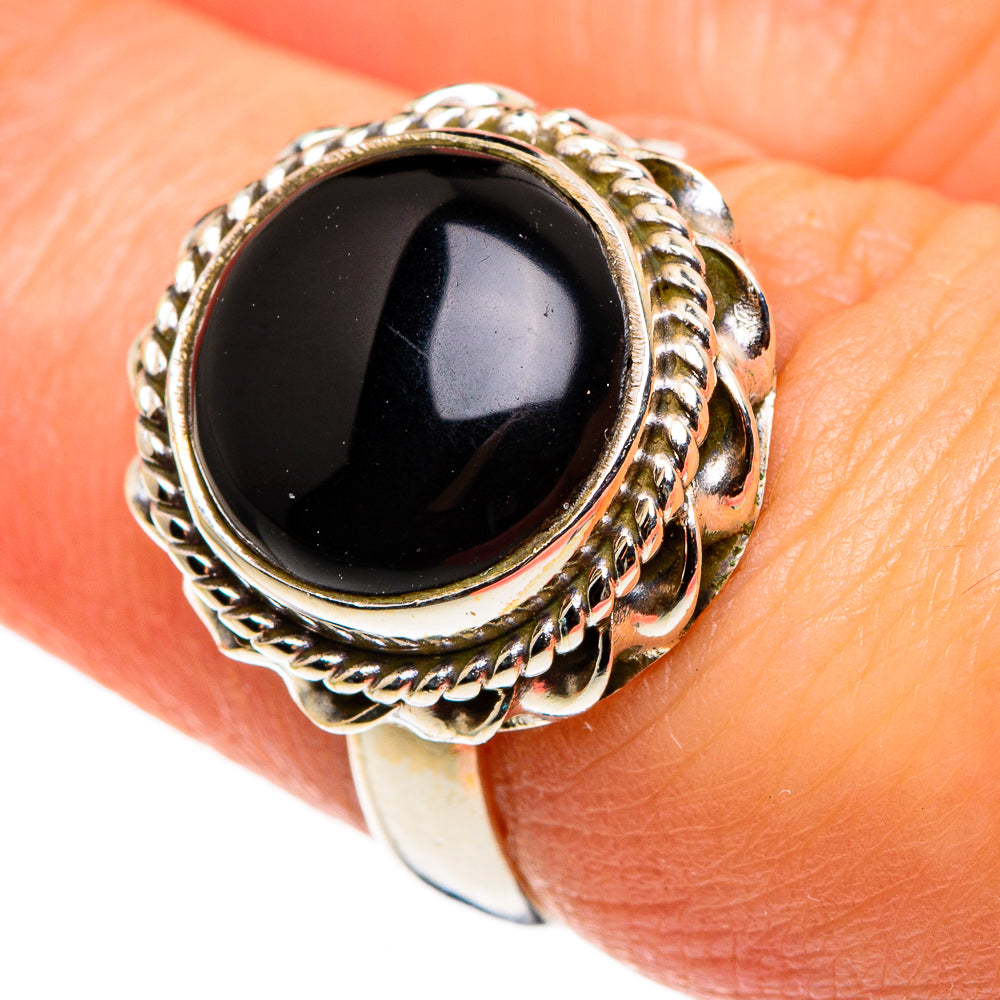Black Onyx Rings handcrafted by Anasilvercos - RING85172