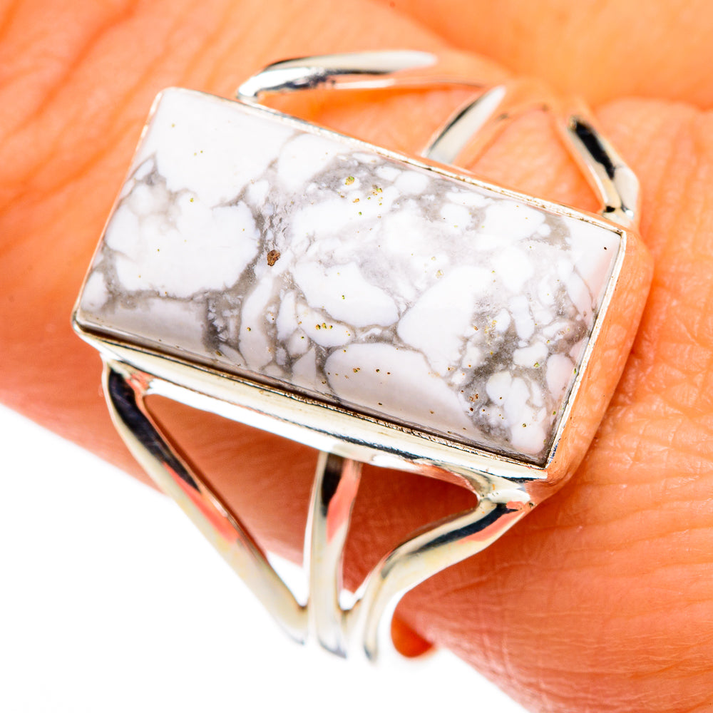 Howlite Rings handcrafted by Anasilvercos - RING85176