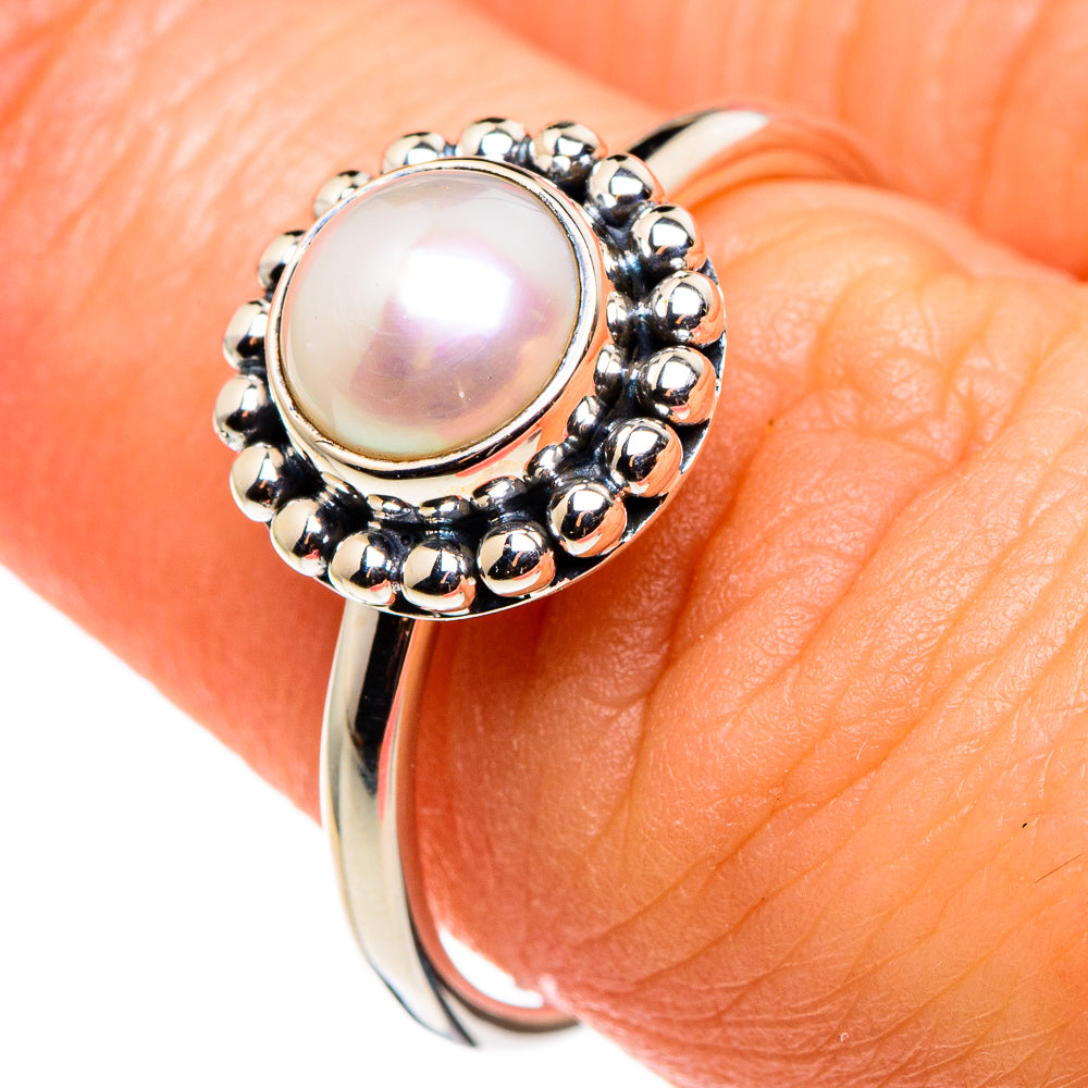 Cultured Pearl Rings handcrafted by Anasilvercos - RING85178