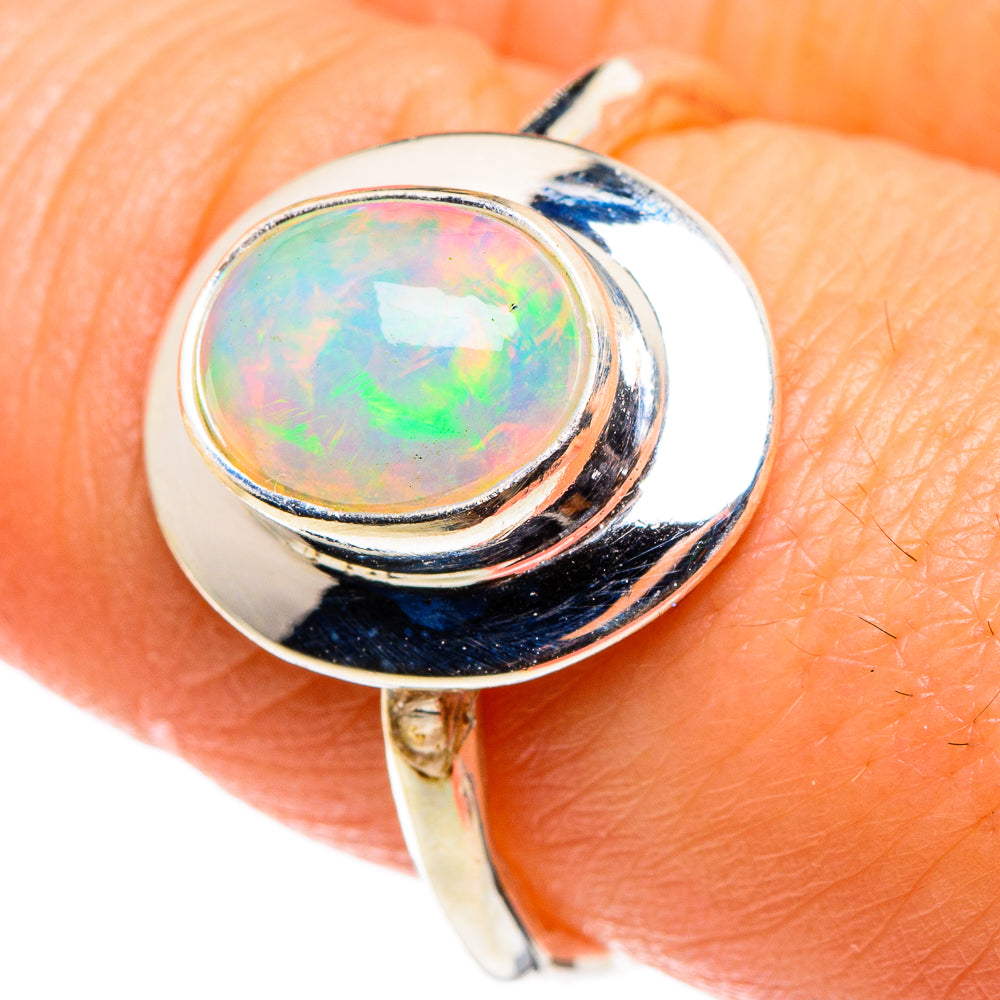 Ethiopian Opal Rings handcrafted by Anasilvercos - RING85182