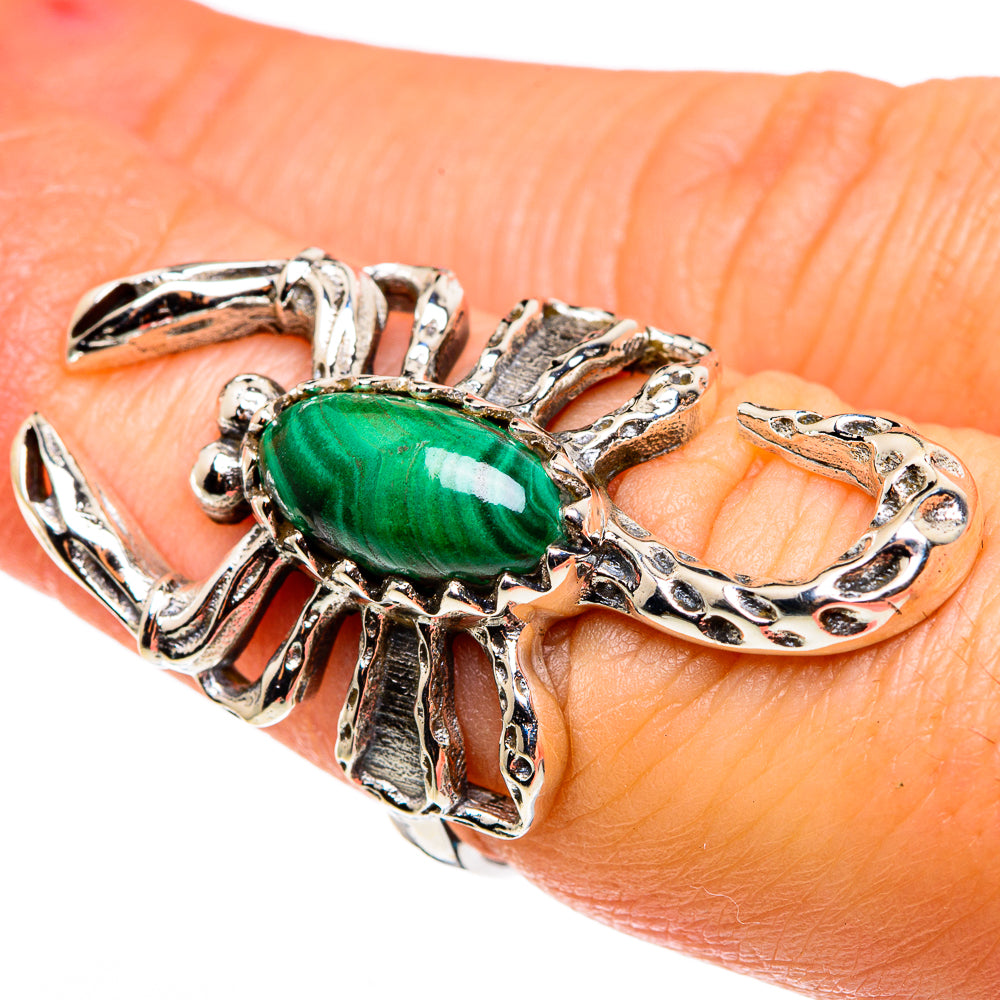 Malachite Rings handcrafted by Anasilvercos - RING85193