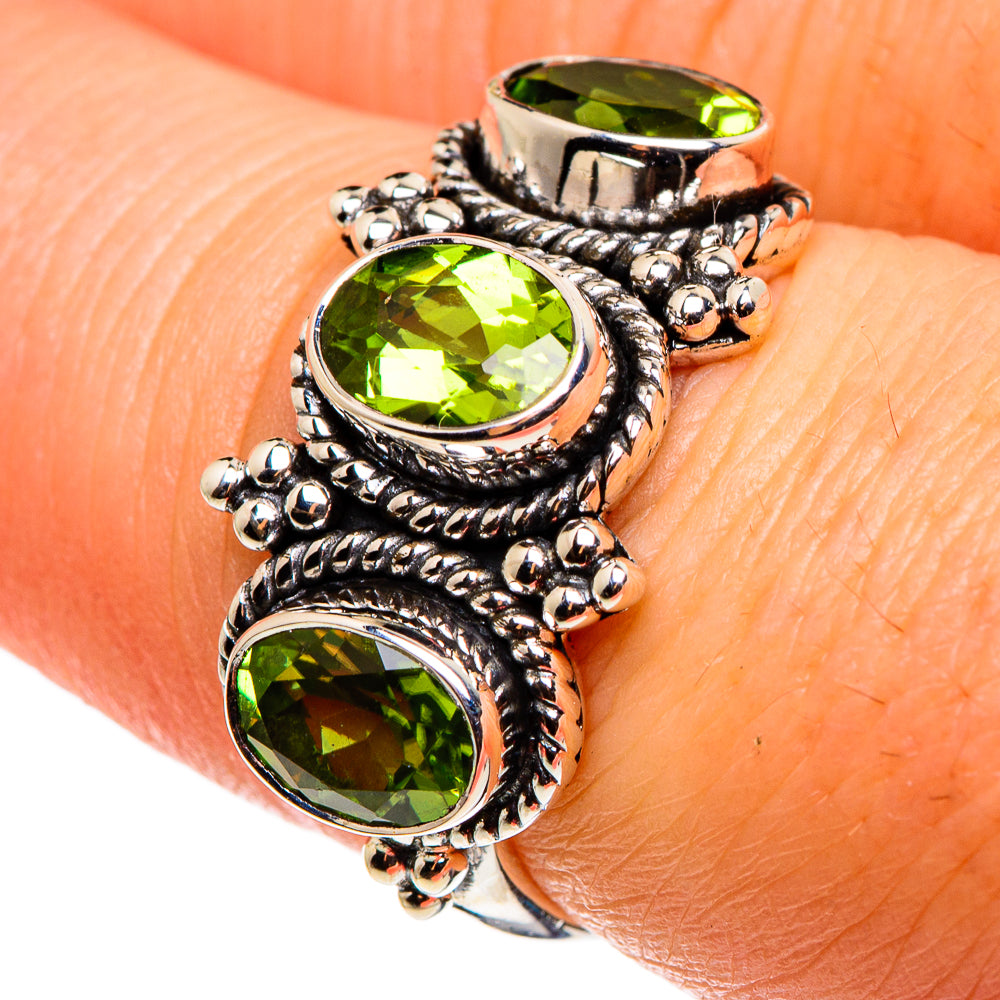Peridot Rings handcrafted by Anasilvercos - RING85194