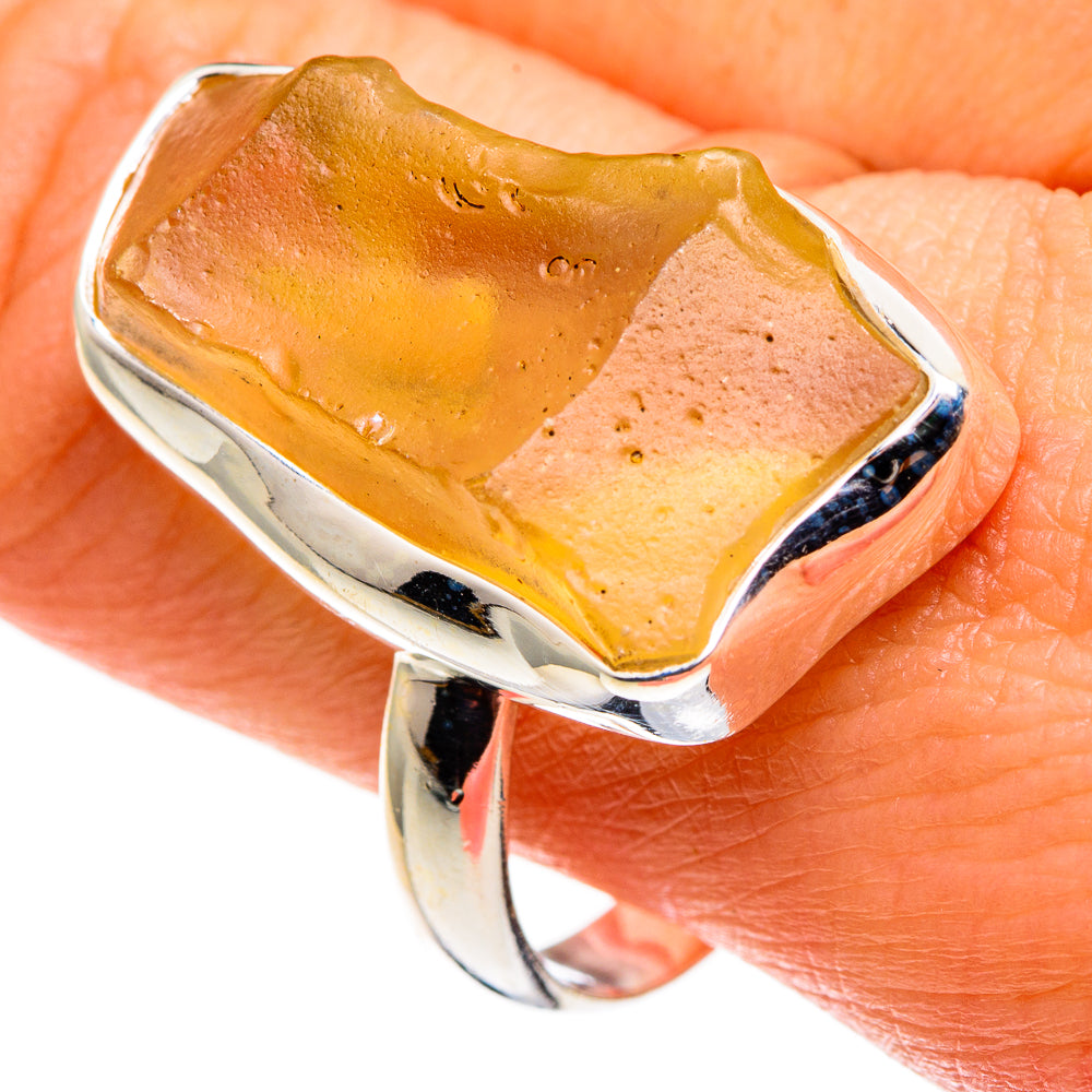 Libyan Glass Rings handcrafted by Anasilvercos - RING85205