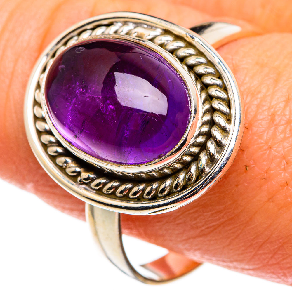 Amethyst Rings handcrafted by Anasilvercos - RING85212