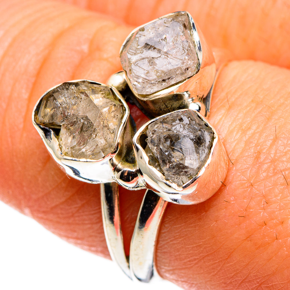 Herkimer Diamond Rings handcrafted by Anasilvercos - RING85223