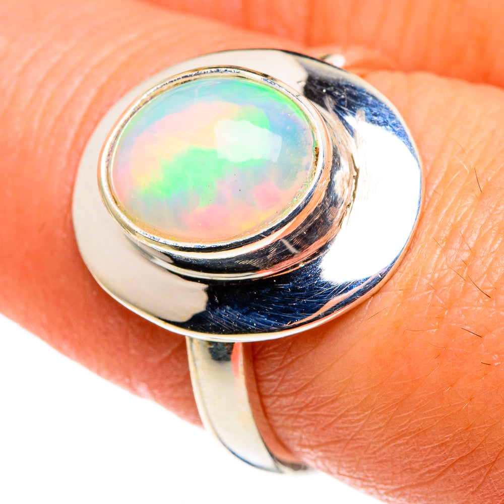 Ethiopian Opal Rings handcrafted by Anasilvercos - RING85227
