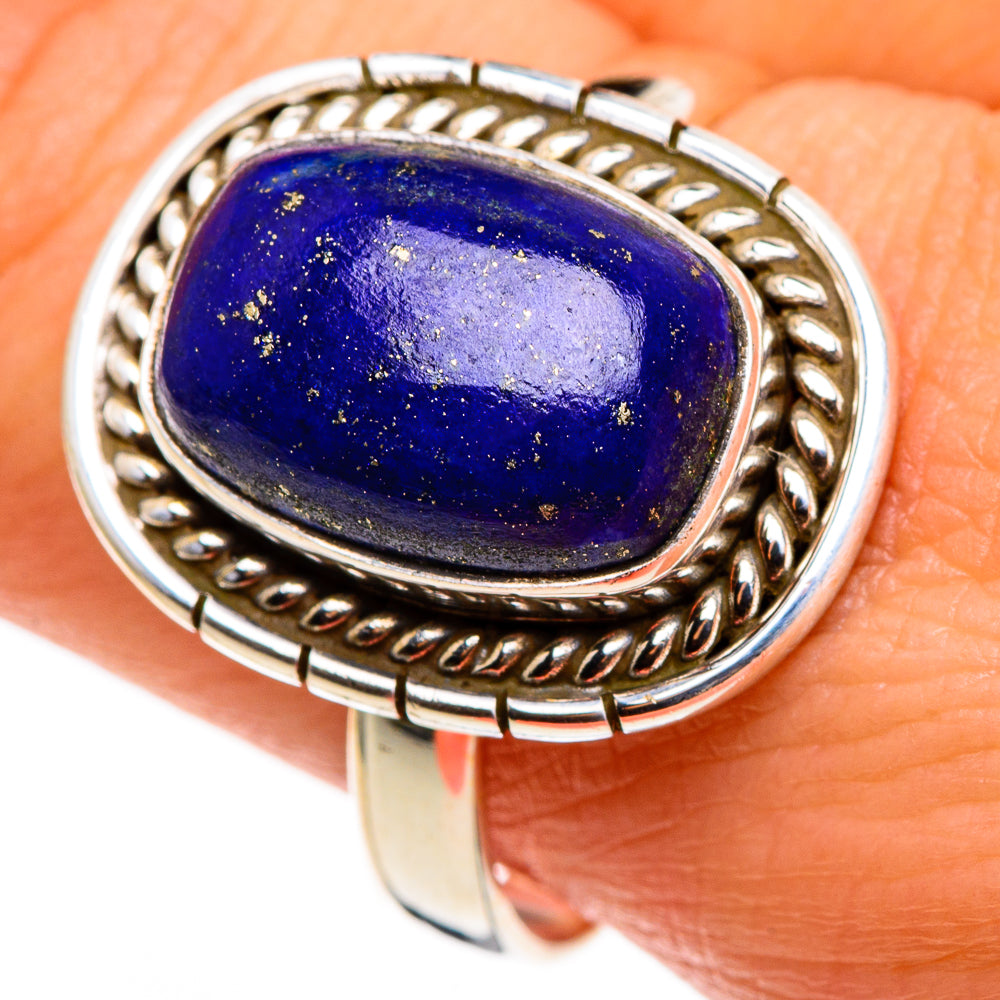 Lapis Lazuli Rings handcrafted by Anasilvercos - RING85237