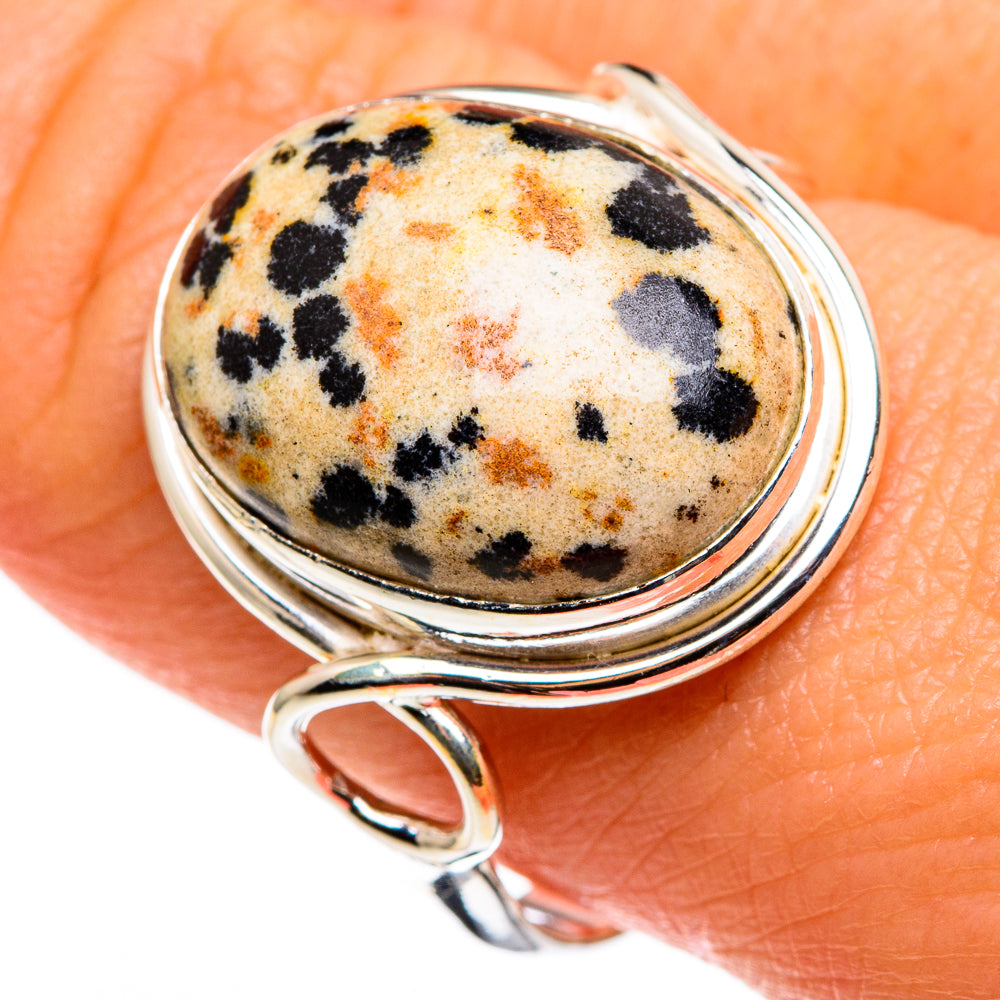 Dalmatian Jasper Rings handcrafted by Anasilvercos - RING85243